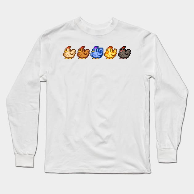 Chickens Long Sleeve T-Shirt by SpriteGuy95